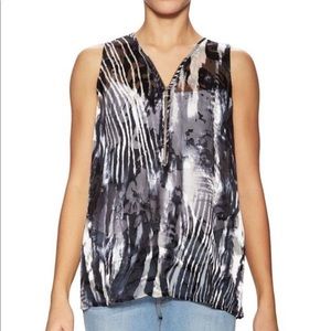 Kooples Sleeveless Zip Top